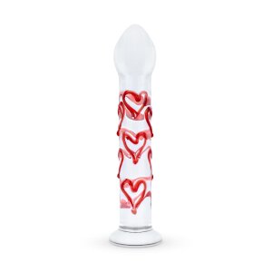 Gildo Glass Dildo With Hearts No.30