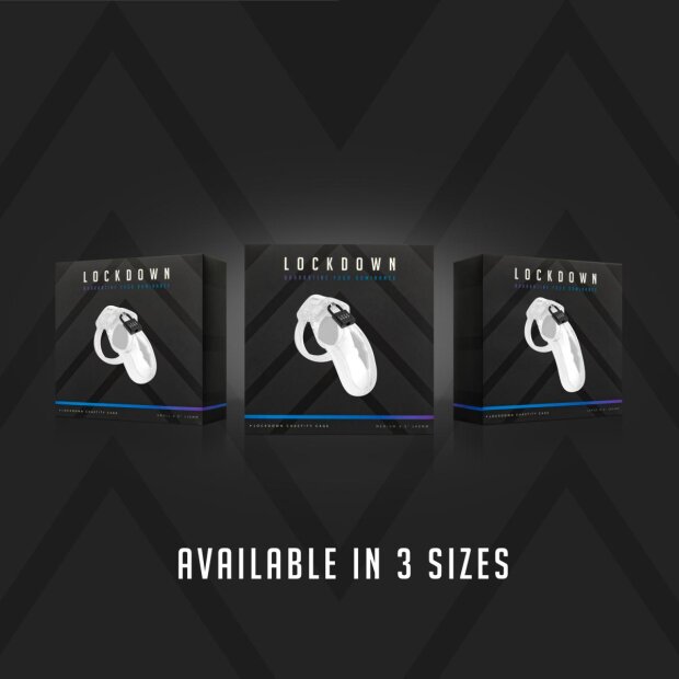 Lockdown Keuschheits-Käfig Klar - Medium