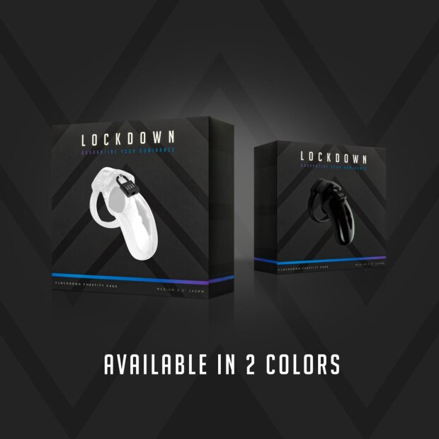 Lockdown Keuschheit Käfig Klar - Small