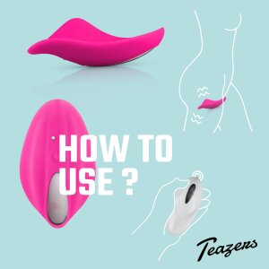 Teazers Mini Vibrator With Remote Control