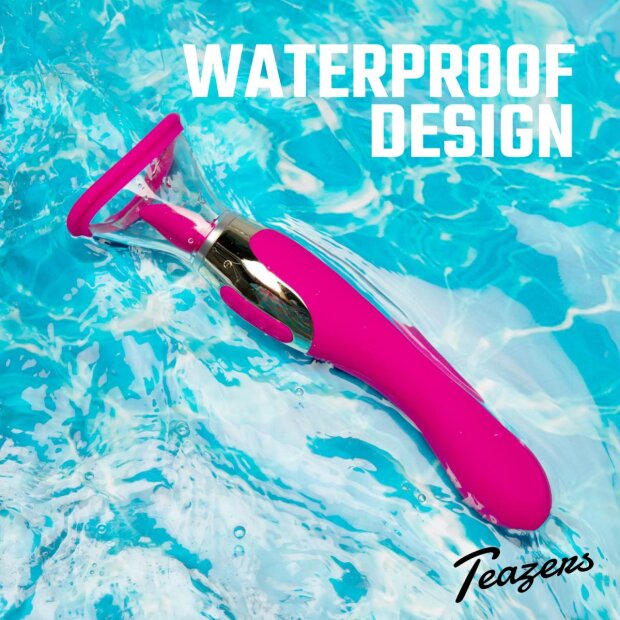 Teazers Pompe à plaisir avec vibrateur pour le point G - Rose