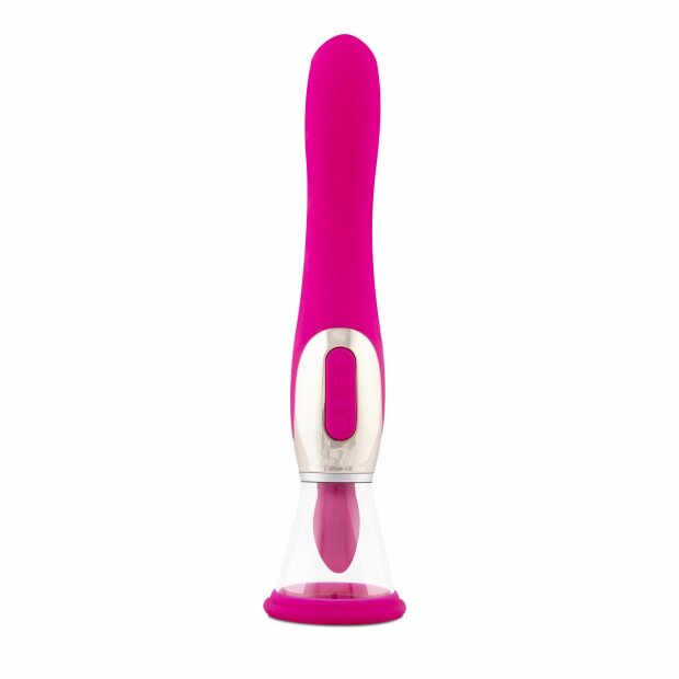 Teazers Pompe à plaisir avec vibrateur pour le point G - Rose