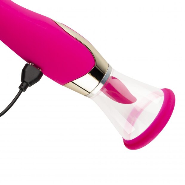 Teazers Pompe à plaisir avec vibrateur pour le point G - Rose