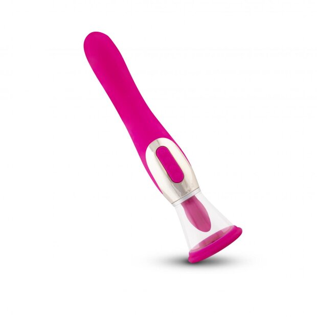 Teazers Pompe à plaisir avec vibrateur pour le point G - Rose