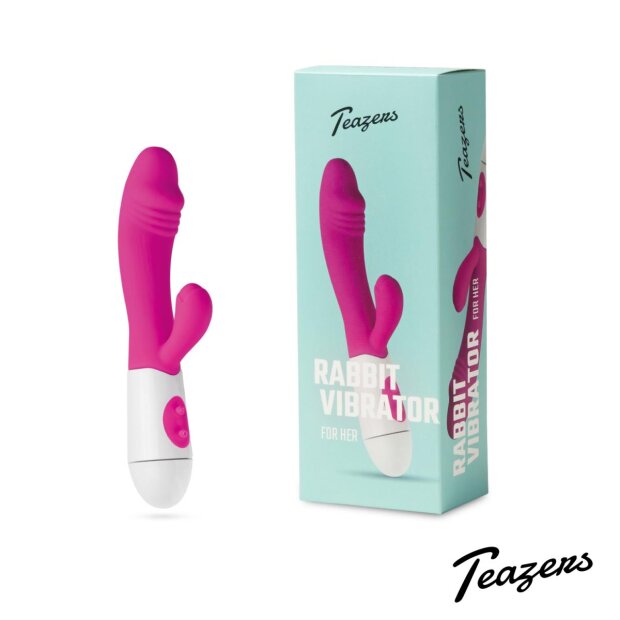 Teazers Vibrateur Lapin Réaliste - Rose