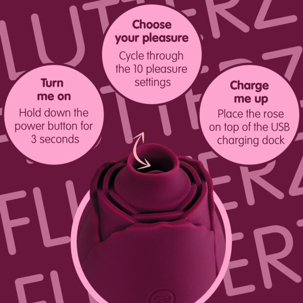 Creative Conceptions Skins Rose Buddies The Rose Flutterz Vibrator