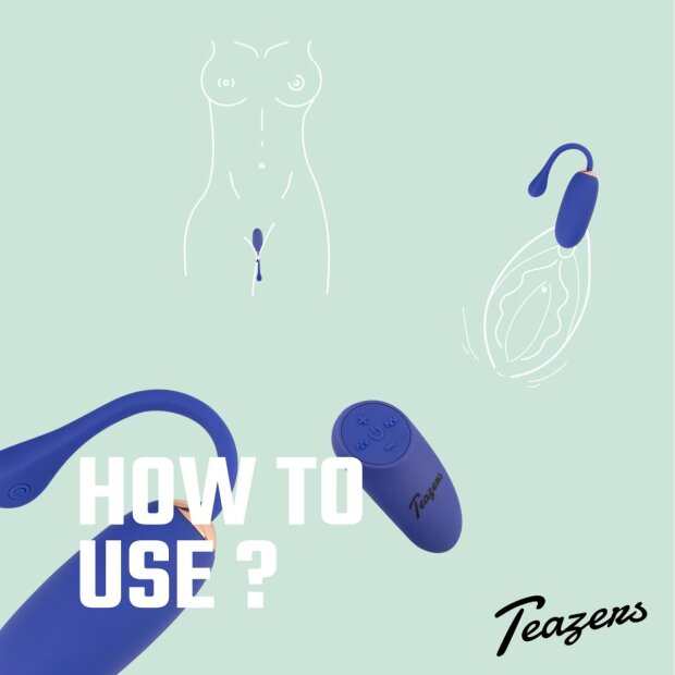 Teazers Oeuf vibrant avec télécommande