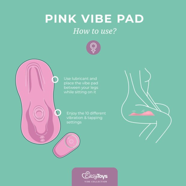 EasyToys klopfendes und vibrierendes Vibe Pad Rosa