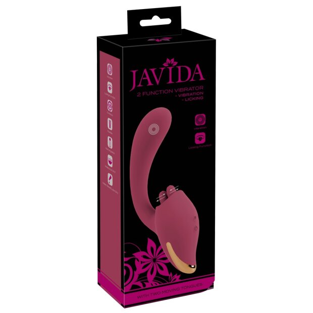 JAVIDA Vibrator  2 Func. Vibrieren & Lecken