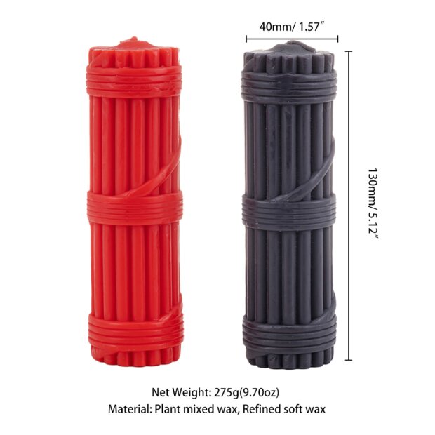 Sevanda Fetish Kerzen Tropf Set schwarz/ rot