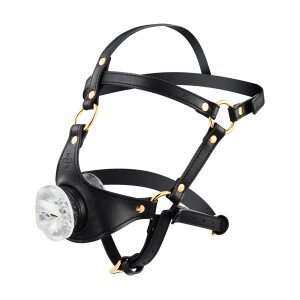 Sevanda Blowjob Knebel Kopfgeschirr schwarz