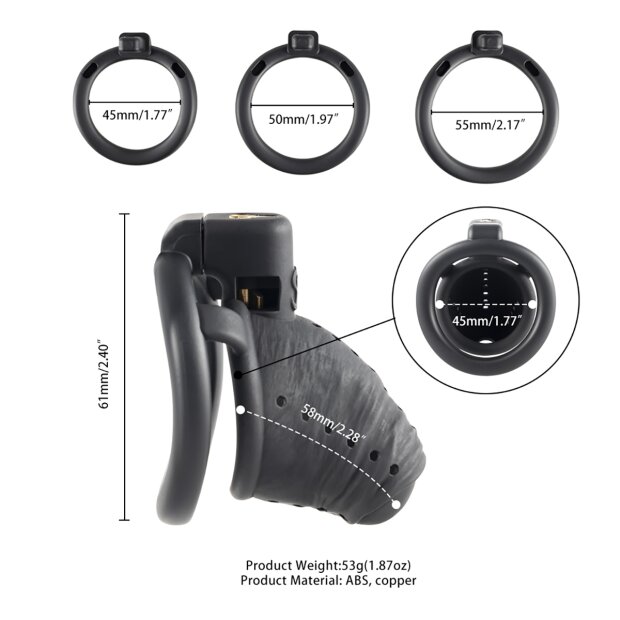 Sevanda Sklaven Keuschheits-Käfig Größe S schwarz