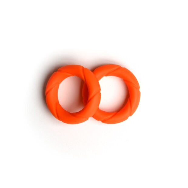 Sport Fucker Liquid Silicone Ready Rings 2 pièces orange