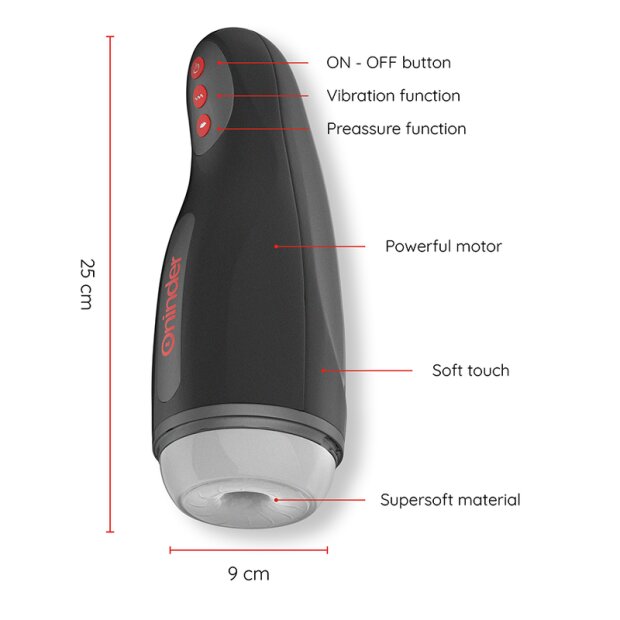 Oninder Seoul Rechargeable Male Masturbator 10 Speed Free App
