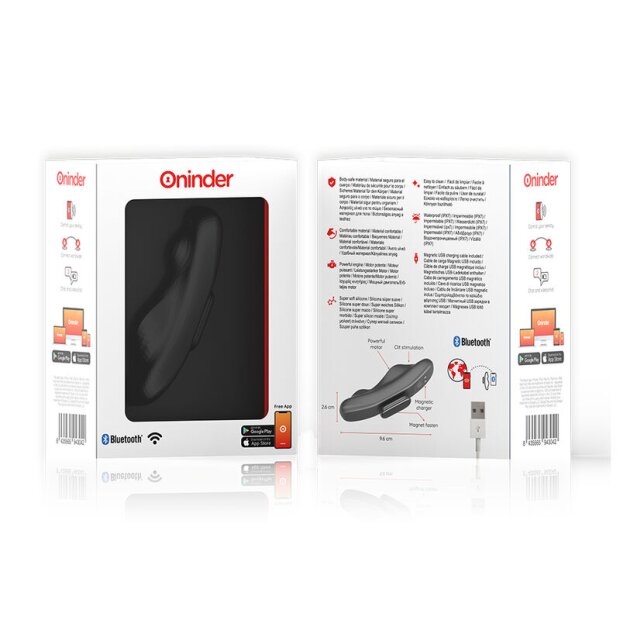 Oninder Manila Panty Rechargeable Vibrator 9 Speed 9,6 cm x 2,6 cm Free App