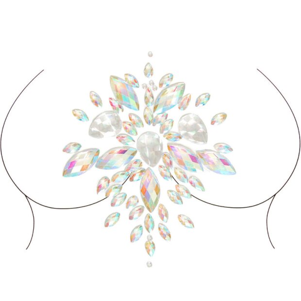 Leg Avenue Bijoux corporels auto-adhésifs Strass iridescents