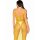 Leg Avenue Robe en résille longueur cheville One Size Jaune