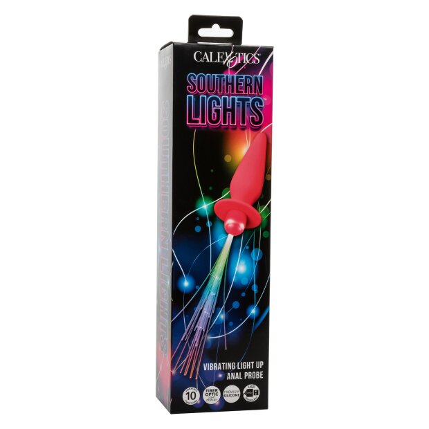 CalExotics Southern Lights Vibrating Light Up Anal Probe Pink