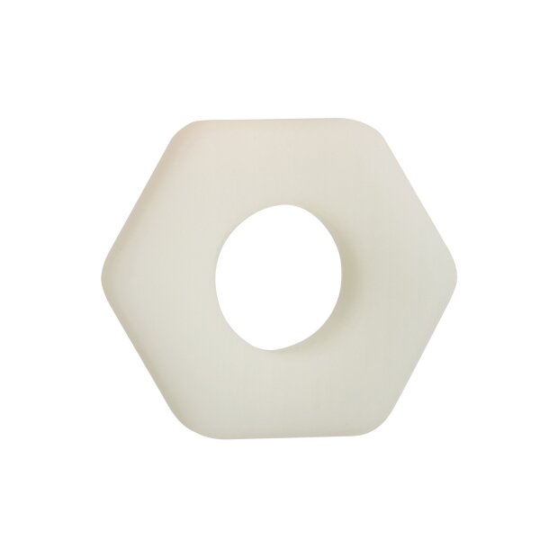 CalExotics Alpha Glow-In-The-Dark Liquid Silicone Prolong Sexagon Ring Glow in the dark