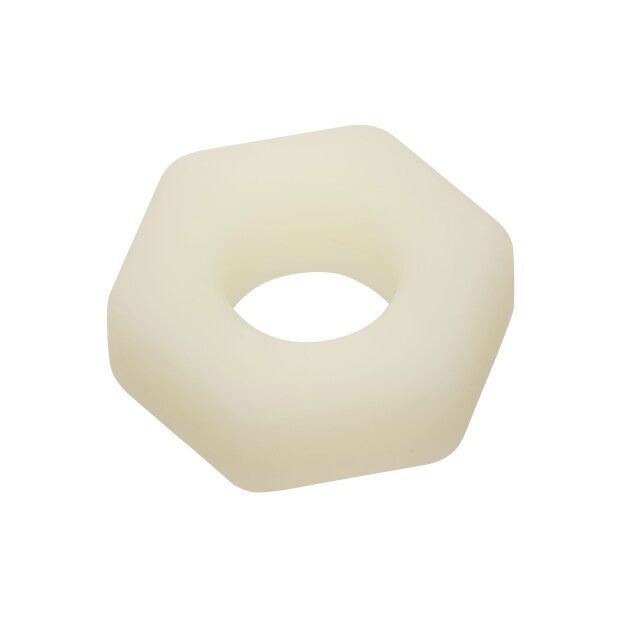 CalExotics Alpha Glow-In-The-Dark Liquid Silicone Prolong Sexagon Ring Glow in the dark