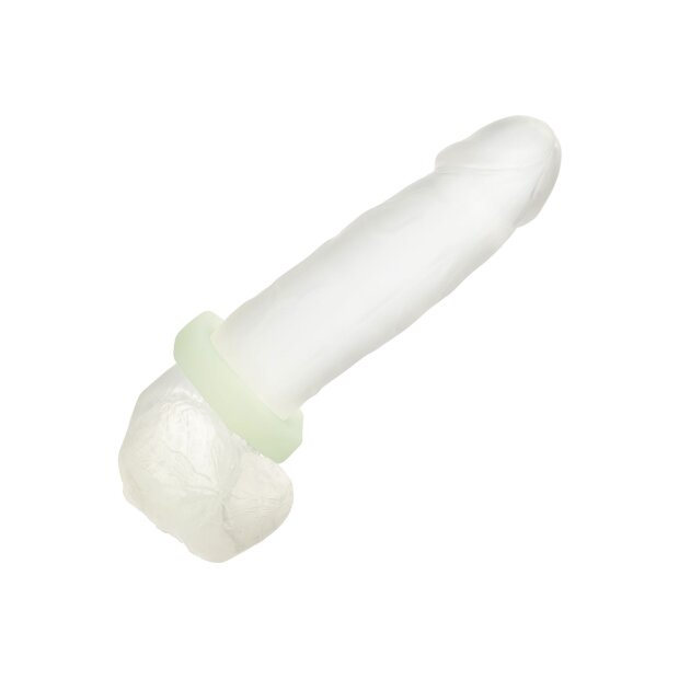 CalExotics Alpha Glow-In-The-Dark Liquid Silicone Prolong Sexagon Ring Glow in the dark