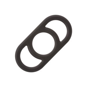 CalExotics Alpha Liquid Silicone Commander Ring Black