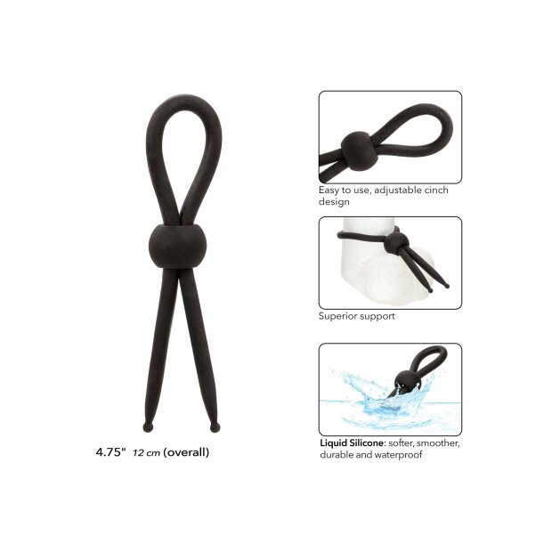 CalExotics Alpha Liquid Silicone Lasso Black