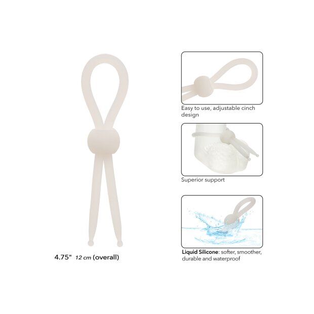 CalExotics Alpha Liquid Silicone Lasso White