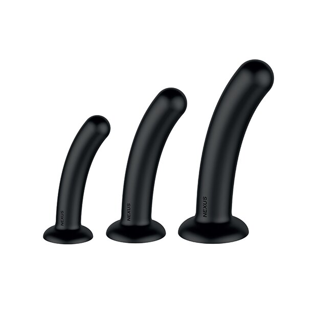 Nexus - Dilator Set Silikon Anal Dildos (S,M,L) Schwarz