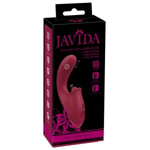 Javida 3 Function Thrusting Vibrator wine red