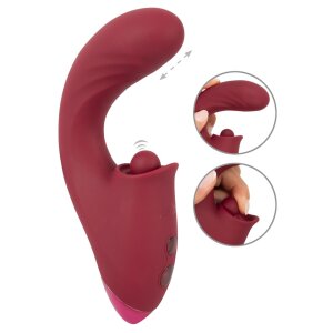 Javida 3 Function Thrusting Vibrator wine red