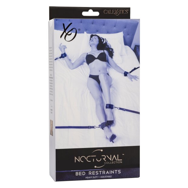 CalExotics Nocturnal Collection Bed Restraints Noir