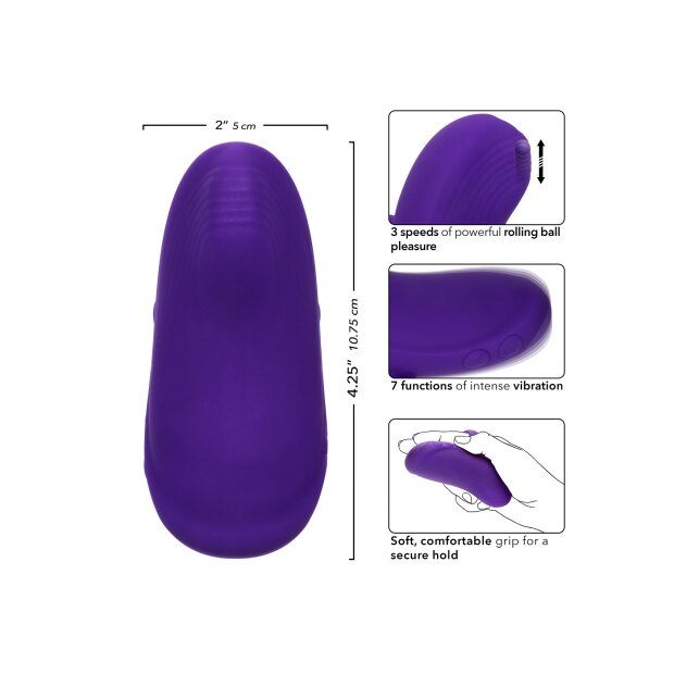 CalExotics Envy Handheld Rolling Ball Massager Violet