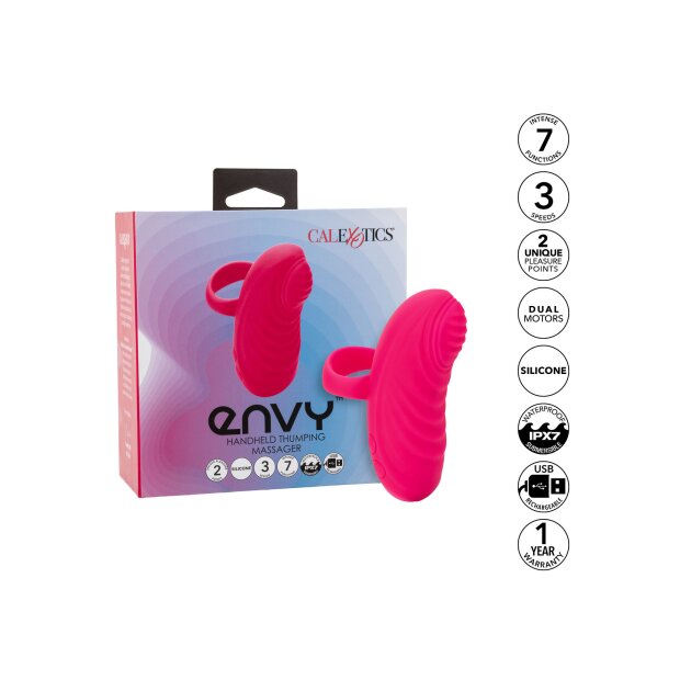CalExotics Envy Handheld Thumping Massager pink