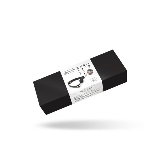 Liebe Seele Ballknebel veganes Leder Schwarz