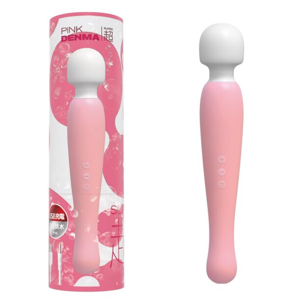 SSI-Japan Pink Denma Super Wall vibrator white/pink