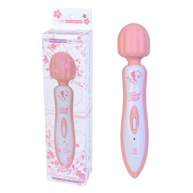 Fairy Electric 2nd Wand Vibrator Weiß/Rosa 20,8 cm