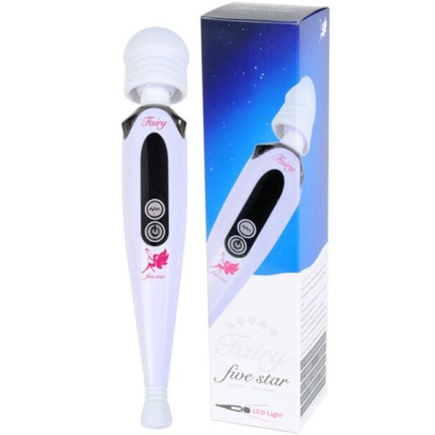 Fairy Five Star Wall vibrator white/blue 26 cm