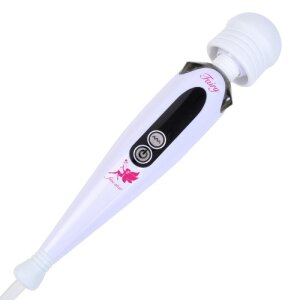 Fairy Five Star Wand Vibrator Weiß/Blau 26 cm