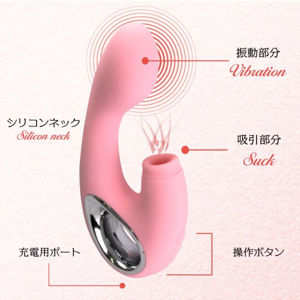 SSI-Japan Women Love Orgamoon Druckwellenstimulator Rosa 165 mm