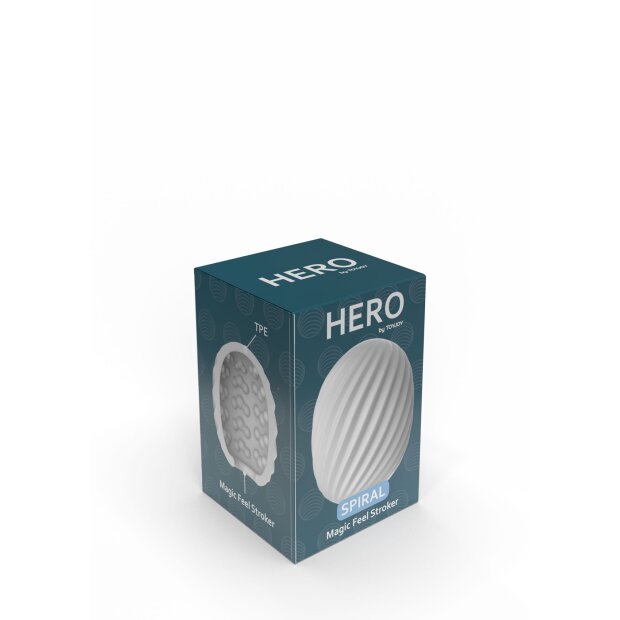 ToyJoy Hero Mini Masturbator Spiral White
