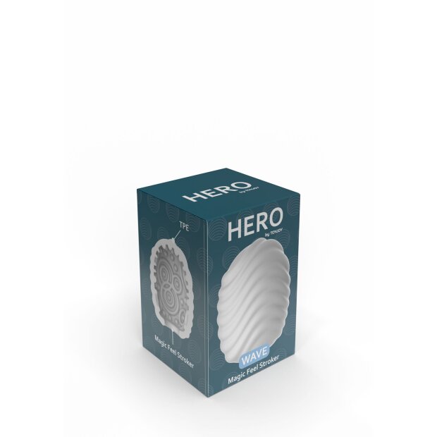 ToyJoy Hero Mini Masturbator Wave White