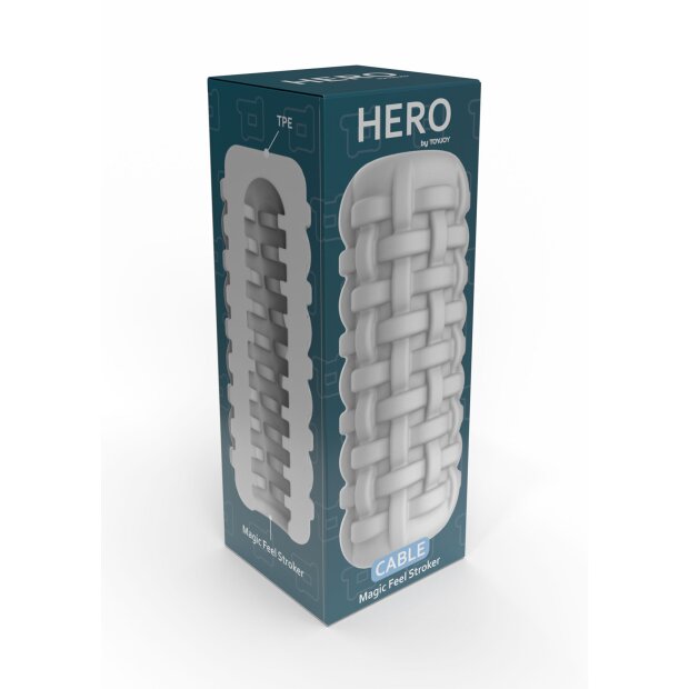 ToyJoy Hero Large Masturbator Cable White