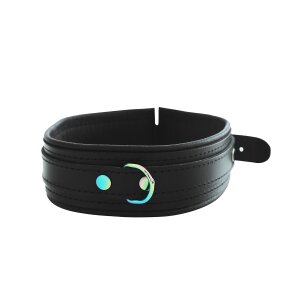 Kiotos Leather Collar Black Rainbow