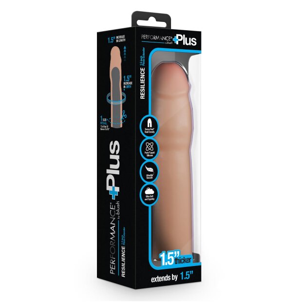 Blush Performance Plus 1.5 Inch Silicone Penis Xtender Beige