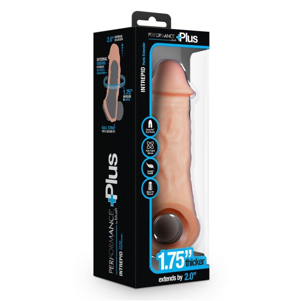 Blush Performance Plus Intrepid 2 Inch Silicone Penis Xtender Beige