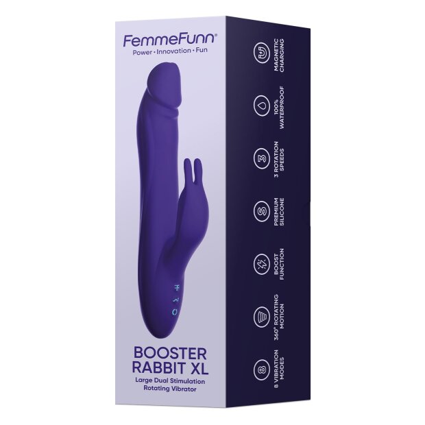 FemmeFunn Booster Rabbit XL Dark Purple