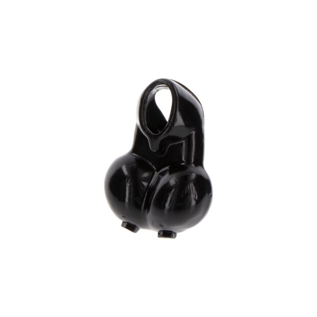 ToyJoy Manpower Penis Ring with Scrotum Holder Black
