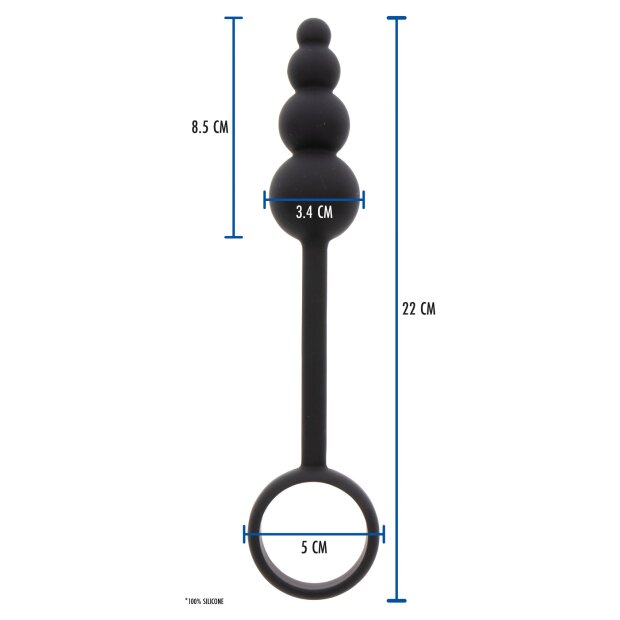 ToyJoy Manpower Anal Plug & Cock Ring Black
