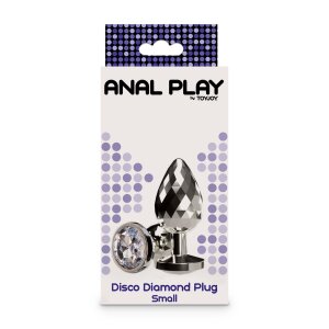 ToyJoy Anal Play Disco Diamond Plug Small Silver 2,7 cm